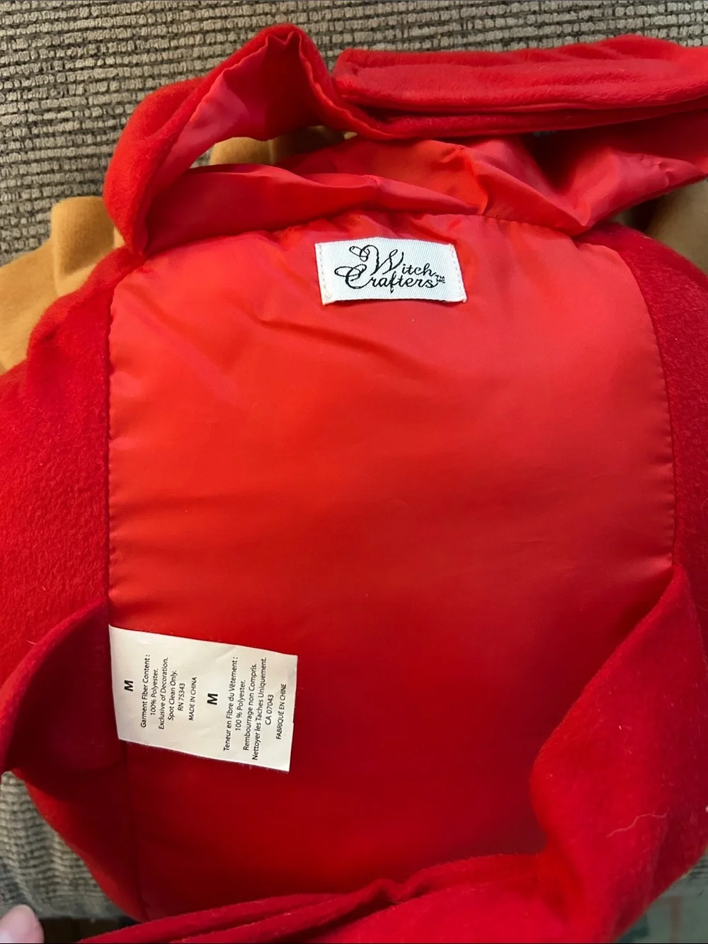 Cherry pie dog Halloween costume 2 piece pie and cherry hat medium (no collar)
